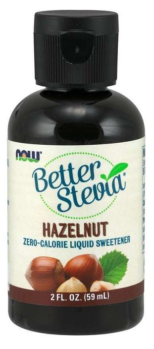 NOW Foods, Better Stevia Liquid, Hazelnut - 59 ml.