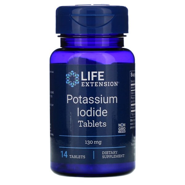 Life Extension, Potassium Iodide Tablets, 130mg - 14 tabs