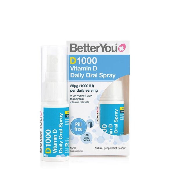 BetterYou, D1000 Daily Vitamin D Oral Spray - 15 ml.
