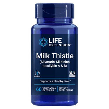 Life Extension, Milk Thistle, Silymarin-Silibinins-Isosilybin A & B - 60 vcaps