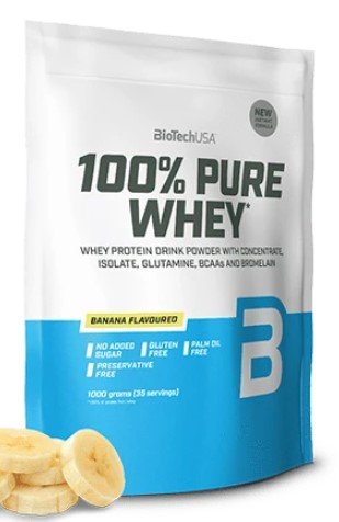 BioTechUSA, 100% Pure Whey, Banana - 1000g