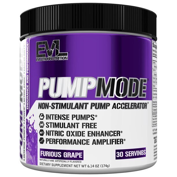 EVLution Nutrition, PumpMode Powder, Furious Grape - 174g