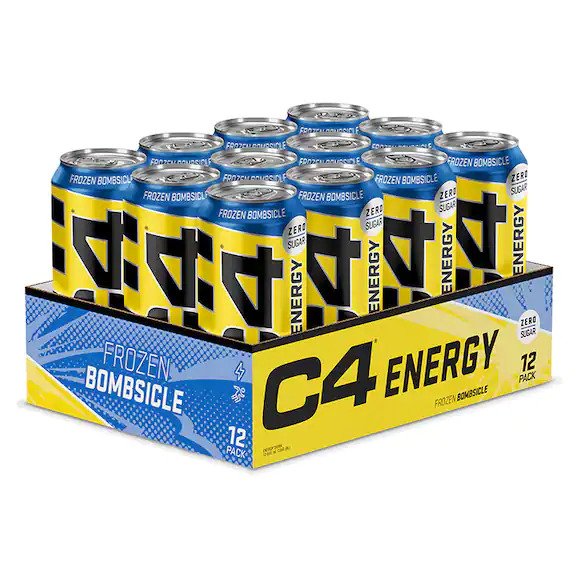 Cellucor, C4 Explosive Energy Drink, Frozen Bombsicle - 12 x 500 ml.