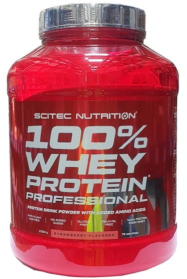SciTec, 100% Whey Protein Professional, Strawberry - 2350g