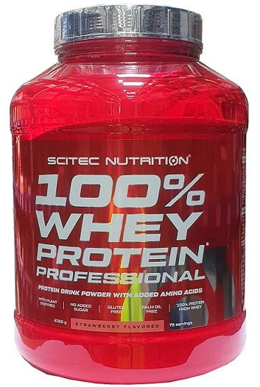 SciTec, 100% Whey Protein Professional, Strawberry - 2350g