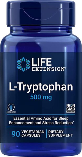 Life Extension, L-Tryptophan, 500mg - 90 vcaps
