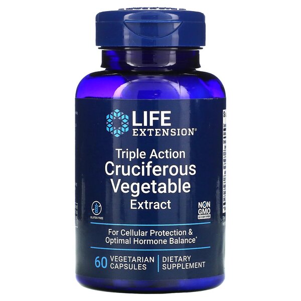 Life Extension, Triple Action Cruciferous Vegetable Extract - 60 vcaps