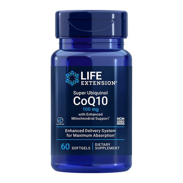Life Extension, Super Ubiquinol CoQ10 with Enhanced Mitochondrial Support, 100mg - 60 softgels