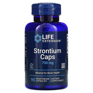Life Extension, Strontium Caps, 750mg - 90 vcaps