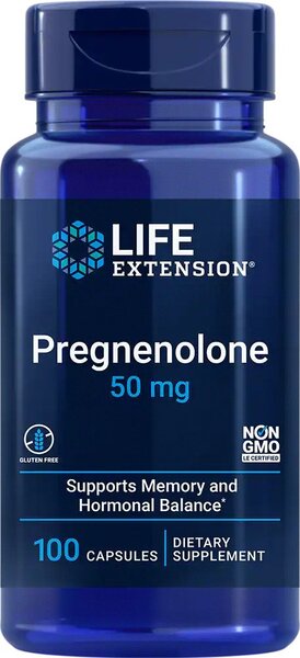 Life Extension, Pregnenolone, 50mg - 100 caps