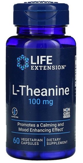 Life Extension, L-Theanine, 100mg - 60 vcaps