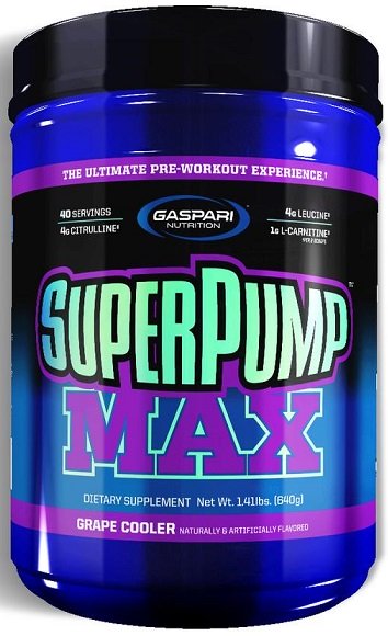 Gaspari Nutrition, SuperPump MAX, Grape Cooler - 640g