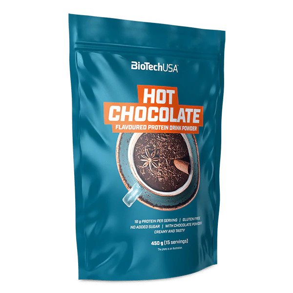 Biotechusa, bebida proteica de chocolate quente em pó - 450g