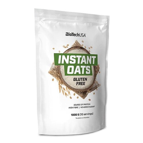 BioTechUSA, Instant Oats Gluten Free, Unflavoured - 1000g