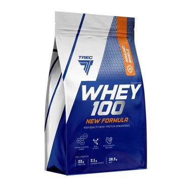 Trec nutrition, whey 100 - ny formel, peanøttsmør vanilje - 700g