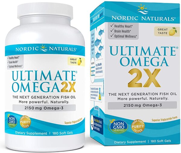Nordic Naturals, Ultimate Omega 2X, 2.150 mg de Limão - 180 cápsulas em gel