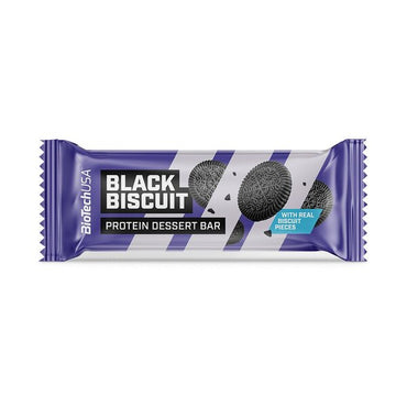 BioTechUSA, Protein Dessert Bar, Black Biscuit - 20 x 50g