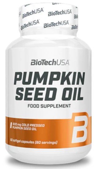 BioTechUSA, Pumpkin Seed Oil, 1000mg - 60 softgels