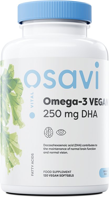 Osavi, Omega-3 Vegan, 250mg DHA - 120 vegan softgels