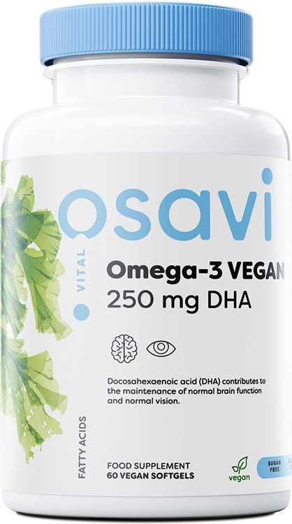 Osavi, Omega-3 Vegan, 250mg DHA - 60 vegan softgels