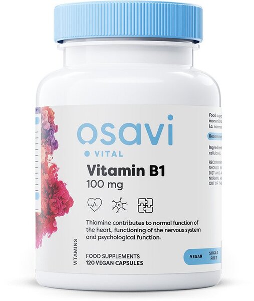Osavi, Vitamin B1, 100mg - 120 vegan caps