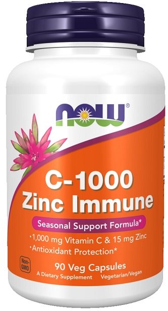NOW Foods, C-1000 Zinc Immune - 90 vcaps
