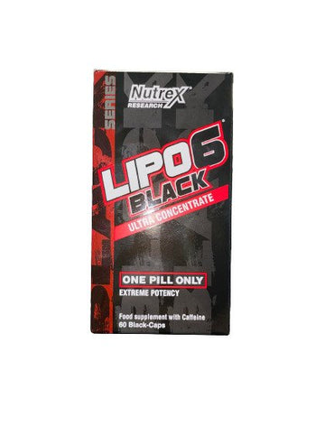 Nutrex, Lipo-6 Black Ultra Concentrate, Extreme Potency - 60 black caps