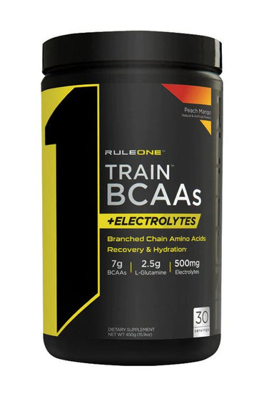 Rule One, Train BCAAs + Electrolytes, Peach Mango - 450g