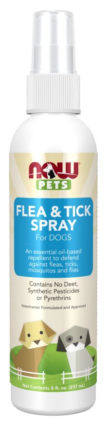 NOW Foods, Pets, Flea & Tick Spray for Dogs - 237 ml.