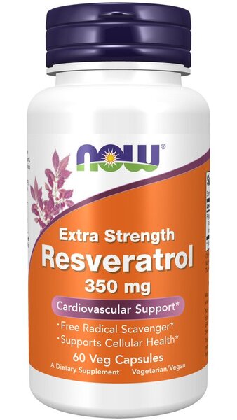 NOW Foods, Resveratrol, Extra Strength 350mg - 60 vcaps