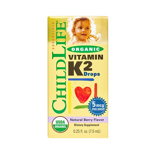 Child Life, Organic Vitamin K2 Drops, Natural Berry - 7 ml.