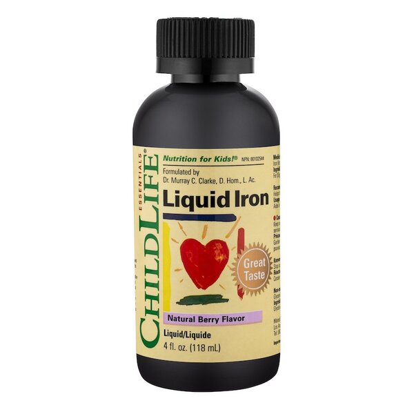 Child Life, Liquid Iron, Natural Berry - 118 ml.