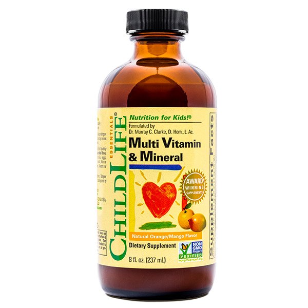 Child Life, Multi Vitamin & Mineral, Natural Orange/Mango - 237 ml.