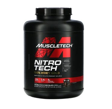 MuscleTech, Nitro-Tech 100% Whey Gold, Double Rich Chocolate (EAN 631656710496) - 2280g