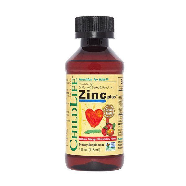 Child Life, Zinc Plus, Natural Mango Strawberry - 118 ml.