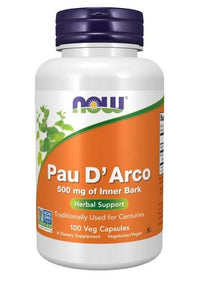 NOW Foods, Pau D'Arco, 500mg - 100 vcaps