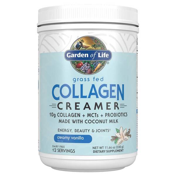 Garden of Life, Grass Fed Collagen Creamer, Creamy Vanilla - 330g