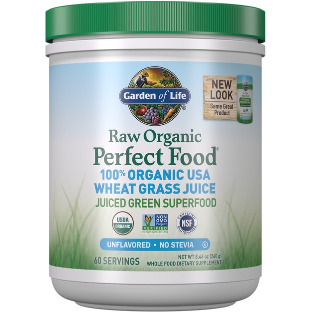 Garden of Life, Raw Organic Perfect Food 100% Organic USA Wheat Grass Juice - 240g