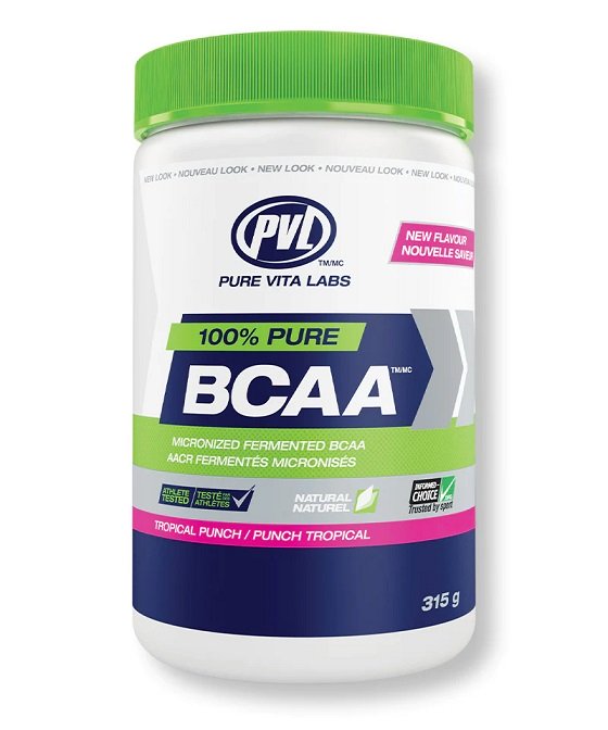 PVL Essentials, 100% Pure BCAA, Tropical Punch - 315g