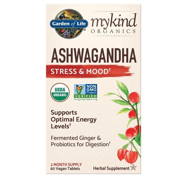 Garden of Life, Mykind Organics Ashwagandha - 60 vegan tablets