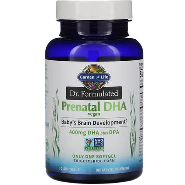 Garden of Life, Dr. Formulated Vegan Prenatal DHA - 30 softgels