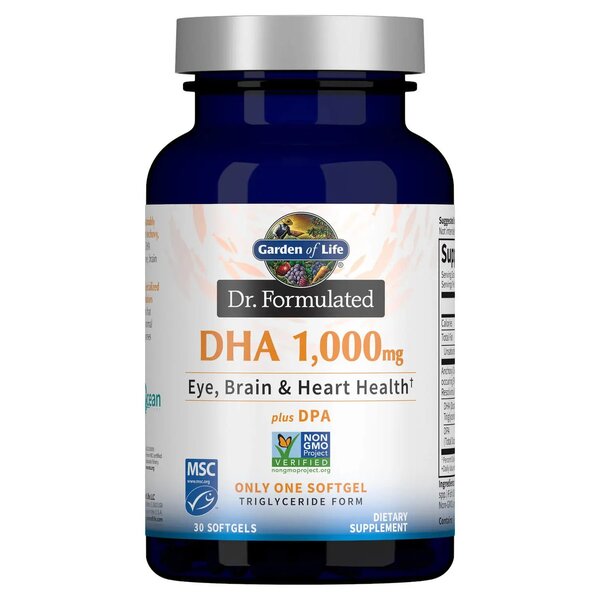 Garden of Life, Dr. Formulated DHA, 1000mg (Citrus) - 30 softgels