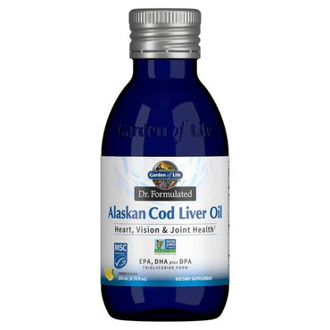 Garden of Life, Dr. Formulated Alaskan Cod Liver Oil, Lemon - 200 ml.