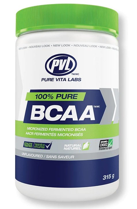 Pvl Essentials, 100% bcaa pura, sin sabor - 315g