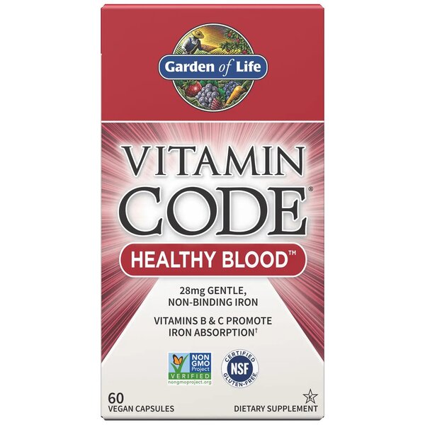 Garden of Life, Vitamin Code Healthy Blood - 60 vegan caps