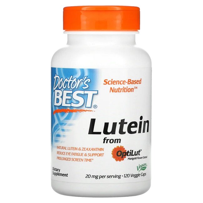 Doctor's Best, Lutein from OptiLut, 10mg - 120 vcaps