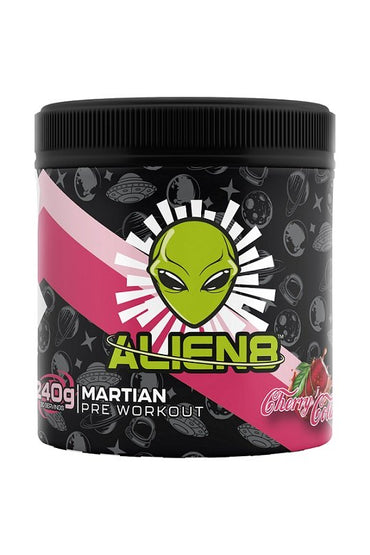 Alien8، مشروب ما قبل التمرين المريخي، كولا الكرز - 240 جم