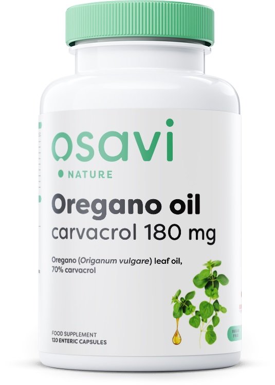 Osavi, Óleo de Orégano Carvacrol, 180mg - 120 cápsulas entéricas