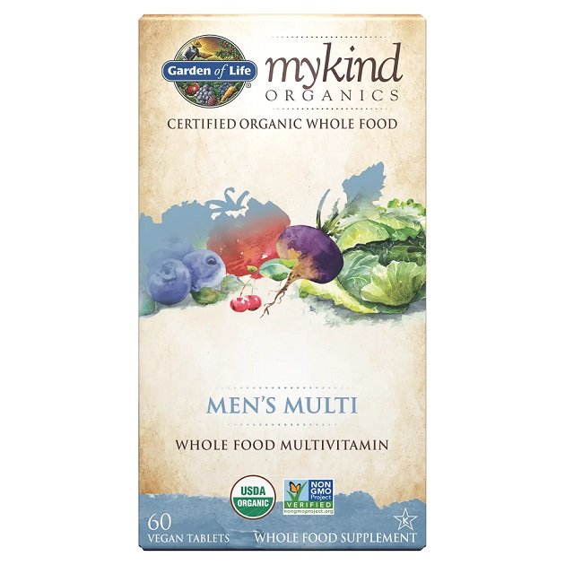 Garden of Life, Mykind Organics Men's Multi - 60 veganske tabletter