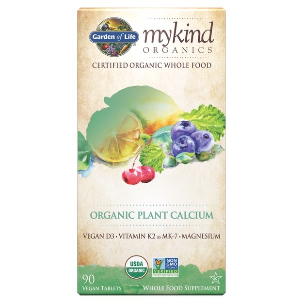 Garden of Life, Mykind Organics Plant Calcium - 90 vegan tablets